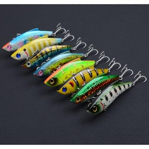 8Pcs/Lot Boutique VIB Vibrate Fishing Lures 9cm/26.5g Crankbait Artificial Hard Baits Treble Hooks Fishing Tackle Jerkbait