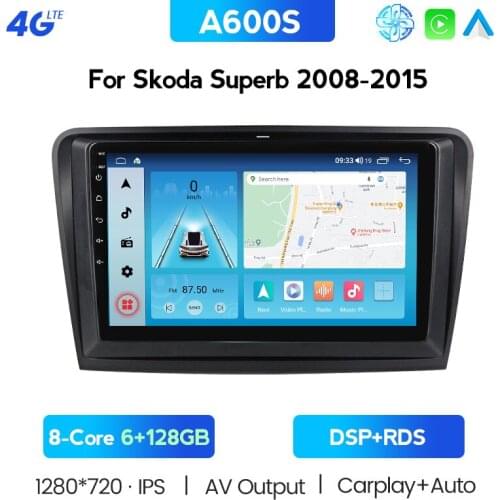 NAVITREE 9" 4G+WiFi DSP 2din Android Car Radio Multimidia Video Player Navigation GPS For Skoda Superb 2 B6 2008-2015 Head Unit