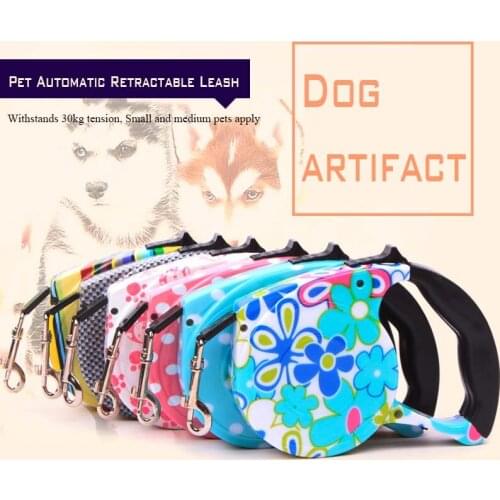 Automatic Retractable Dog Leash For Small Dogs Nylon Rope Length 5m Dog Accessories For Large Dogs Pet Accessories