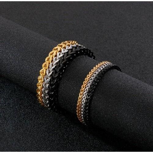 3/6mm Width 2020 NEW Fashion Fantastic Stainless Steel Cuff Wristband Bangle Boys Cool Bracelet Charm Jewelry