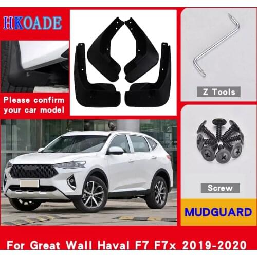 Car Fender Mud Flaps For Great Wall Haval F7 F7x 2019-2020 Mudguards Splash Guards Fender Mudflaps Car Fender Accessories