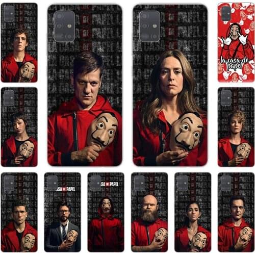 Money Heist House Paper Soft TPU Phone Case for Samsung Galaxy A51 A71 A41 A31 A21S A11 A50 A70 A10 A20 e A30 A40 A80 A60 cover