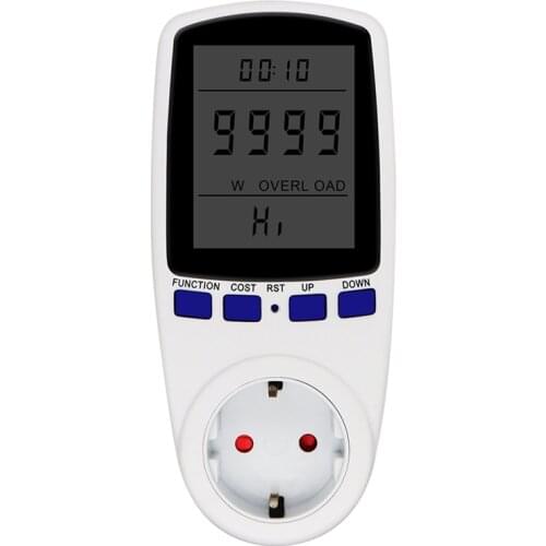 EU Digital Volt Voltage Wattmeter Power Analyzer Electronic Power Energy Meter Automatic Kwh Power Switch 30%off