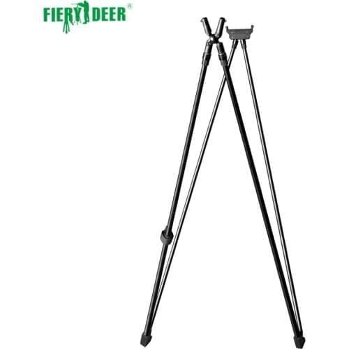 FieryDeer DXF4-01 120CM 4 legs two point stick Aluminum alloy Adjustable size hunting shooting stick with Clamp Locking System