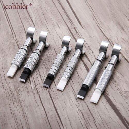 Leather Handwork Tool Rotary Swivel Knife Nicking Tool Ceramic Knife Head Perfect for Manual Leather with Extra Angle & Blades