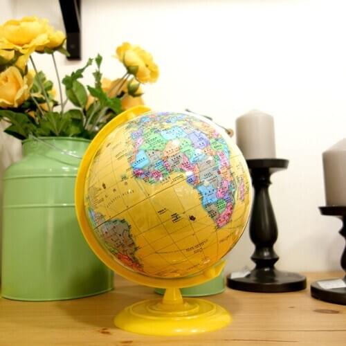 Dia 20 Chinese And English Tellurion Ocean Terrestrial Globe Teaching A Standard High-definition Color Printing Round Plastic