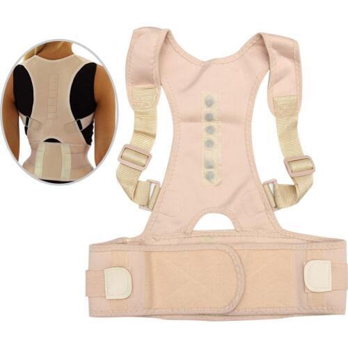 Adjustable Magnetic Posture Corrector Corset Back Brace Back Belt Lumbar Support Straight Corrector for Men Women S-XL Correct