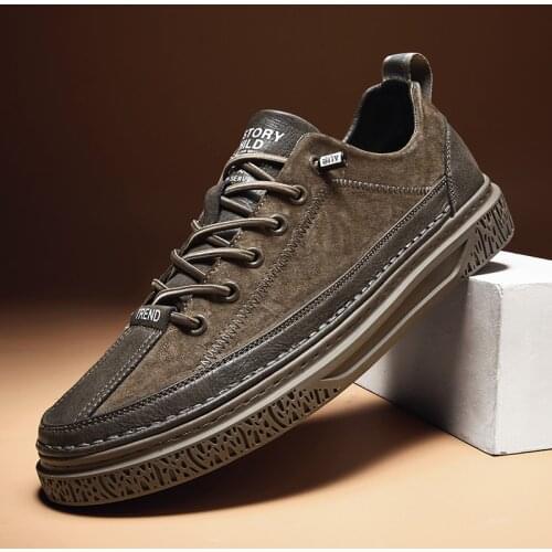 Top Quality Genuine Leather Shoes Mens Sneakers Knit Collar Mens Casual Shoes Hollow Men Leather Shoes Zapatillas De Mujer