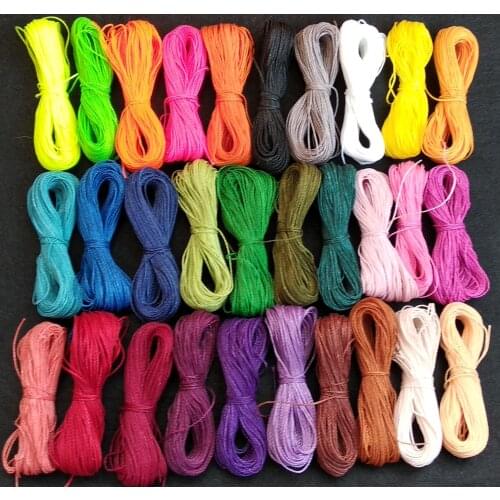Linhasita waxed thread kit 1 mm diameter 30 colors, sewing thread, thread to make bracelets, macrame, micromacrame, DIY