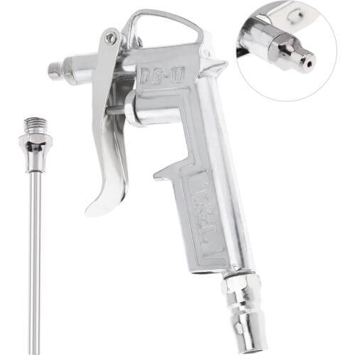 Mini Pneumatic Blowing Dust Gun Spraying Tool with 7.5mm Air Inlet Port and Long Nozzle for Cleaning Dust Remover