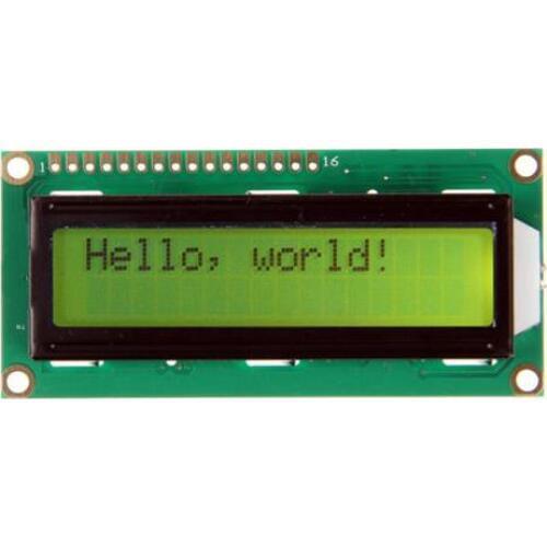 Glyduino LCD1602 Display Module Yellow Screen with Backlight LCD Display 5V for Arduino
