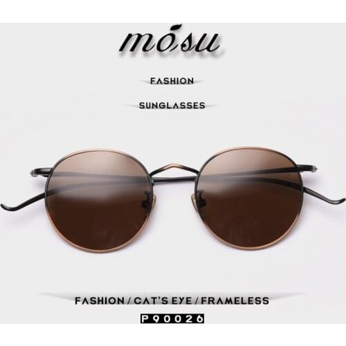 MOSU DESIGN Retro Women Folded Sunglasses Men Classic Polarized Oval Sunglasses