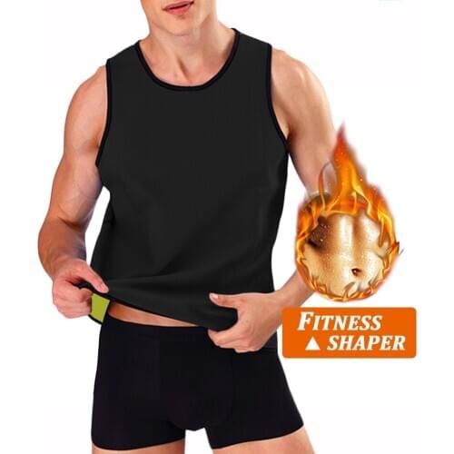 Sweat Slim Vest for Men or Woman Black Sauna Suit Fat Burner Ultra Sweat Shirt Slimming Corsets Men Heat Trapping Sweat Vest