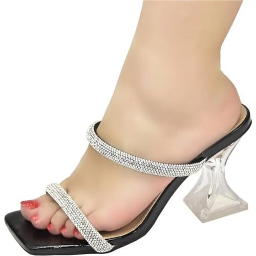 New Arrival Shoes for Wedding Women Sexy Crystal Stiletto Plus Size Women Shoes 41 42 43 Italian Elegant Women Party Pumps