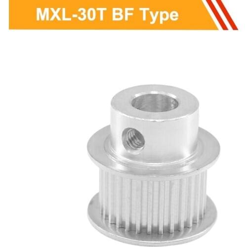 MXL 30T Timing Pulley Wheel 7mm/11mm Belt Width MXL Type Transmission Pulley 5/6/6.35/7/8/10/12mm Bore Timing Belt Pulley
