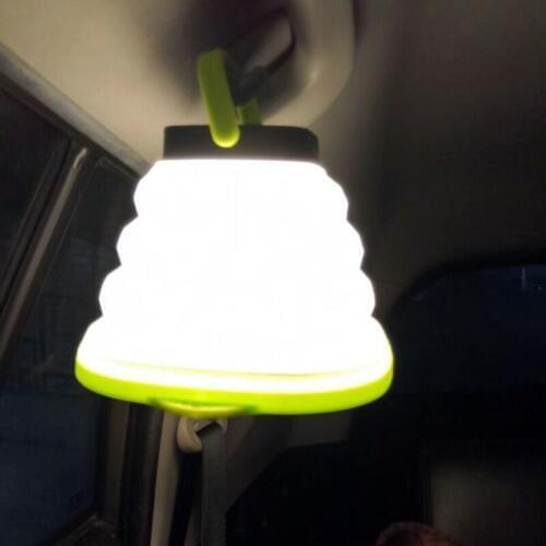 Portable Solar Led Camping Lantern Lights With Rechargeable Battery Waterproof Collapsible Flashlight For Outdoor Hiking Tent