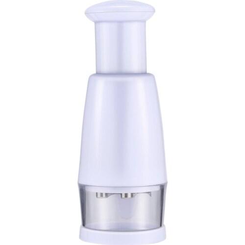 Hand Press Type Semi Automatic Small Kitchen Supplies Multifunctional Chopping Machine Cutting Garlic Presser Slicer