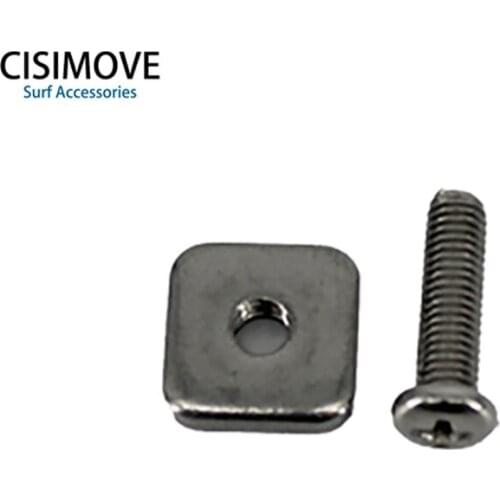 Stainless Steel Center Fin Screw and Screw Plate Long board Fin Box Screw
