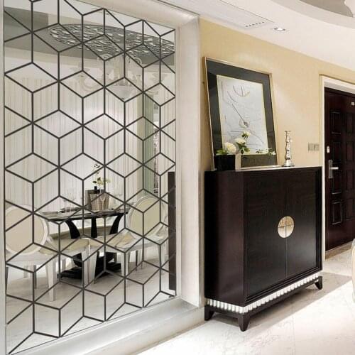 Cube Mirror Splicing Wall Sticker 3D DIY Wall Decals Art for Living Room Home Decor Room Background Decals Home Ornament