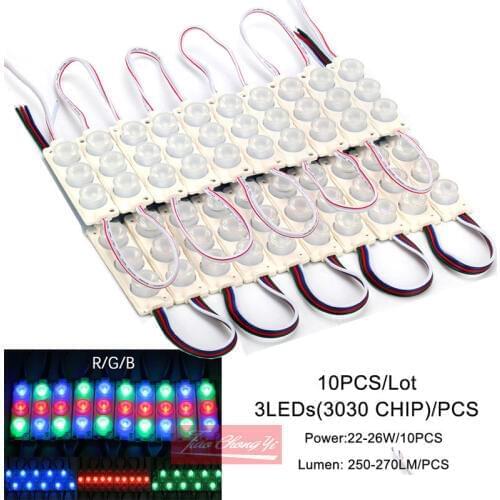 10pcs/lot Super Bright 3W 3030 SMD LED Module Lights Waterproof Light Lamp 12V
