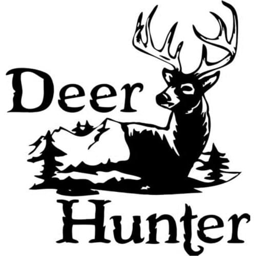 14.3cm*15cm Deer Hunter Car Styling Fashion Car Sticker Decal C5-1854