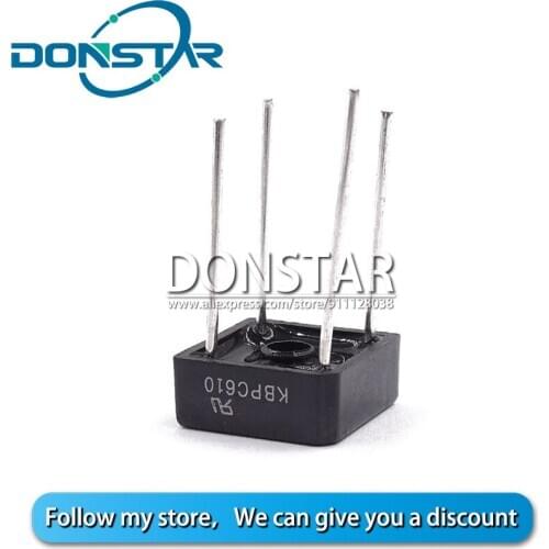 5PCS KBPC610 BR610 DIODE BRIDGE 1000V 6A BR-6 Bridge Rectifier New Original