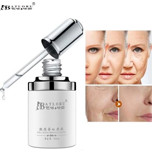 Batloru Collagen Protein Anti Aging Wrinkle Pure Collagen Liquid Essence Whitening Cream Moisturizer Firming Skin Face Care 30ML