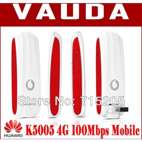 Free shipping Huawei K5005(Twins as Huawei E398) 4G LTE wireless Modem 100Mbps unlocked 4G band(800/2600Mhz)