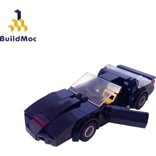 BuildMoc Technical Car Knight Rider Speed Sports Super Car Building Blocks MOC Technical Racing Toys For Children
