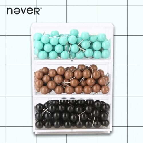 Color Push Pins Thumbtack Decorative Metal Thumb Tacks for Wooden Cork Board Drawing Map Diy Pushpin Office Accessories