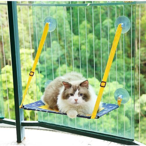 Pet Cat Hammock Bed Mount Window warm soft hanging bed cat mat kitten shelf sleeping bed for cats pet window bed