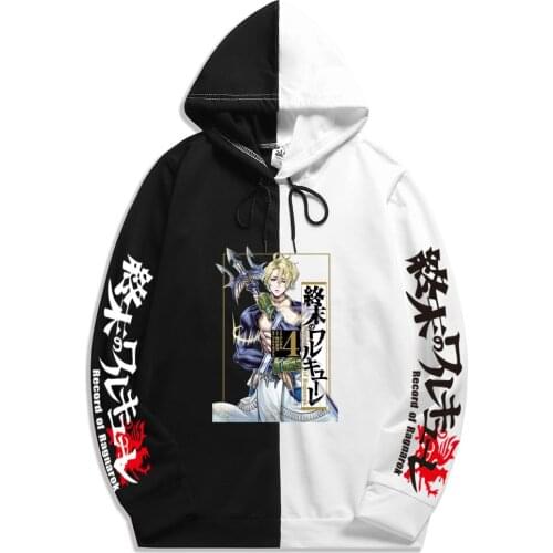 2021 hot Japanese Anime Record of Ragnarok autumn new pattern fashion trend printing style Men hoodie and Men sweatshirt