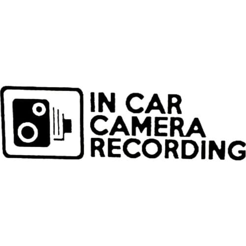 Hot Funny Car In Car Camera Recording Car Stickers Motorcycle Decals Motorcycle Accessories Waterproof PVC 20cm *6cm