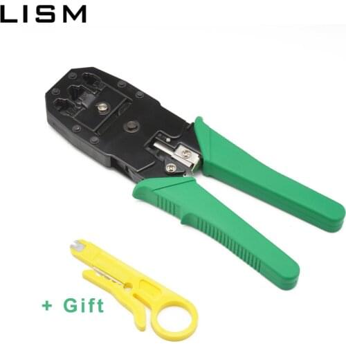Network Cable Crimping Pliers 3 In1 With Wire Stripper Knife Screwdriver Wire Stripper Cat6 Cat5 RJ45 Crimper Set Hand Tools