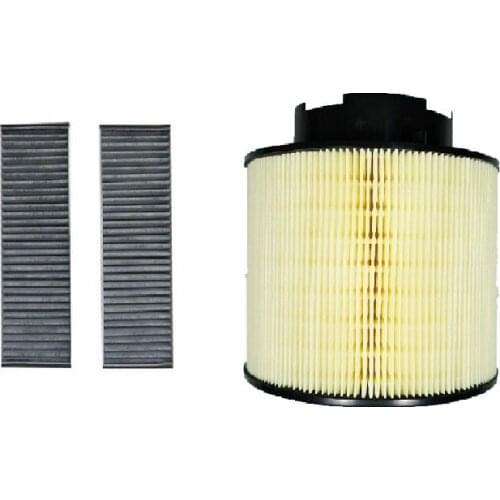Cabin Air Filter 2 Pcs Set For Audi A6 C6 2004-2011/A6 Avant C6 2005-2011/A6 Allroad C6 2006-2011 Model Built External Filter