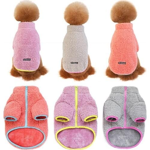Coral fleece Warm Clothes Sport French Bulldog Clothes Small Dog Hoodie Pet Dogs Hoodies Pet Clothes Doggy Pugs Puppy Chihuahua