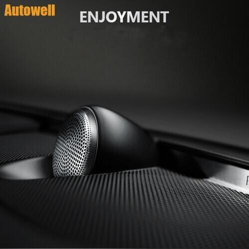 Car center console speaker cover For Volvo XC60 S60 S90 2016-2021 dashboard audio horn trim high quality HiFi loudspeaker casing