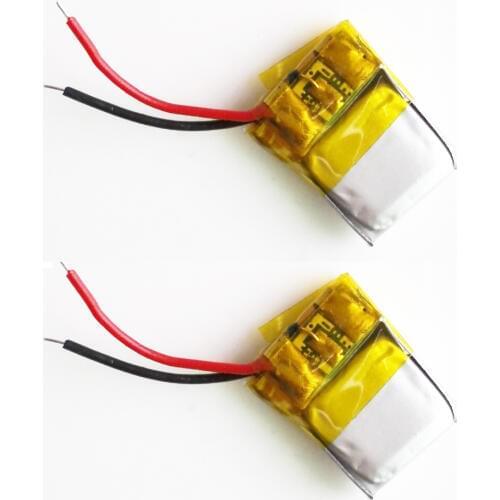 2 pcs 3.7V 30mAh 301012 Lithium Polymer Li-Po Rechargeable Battery For mp3 mp4 Toys bluetooth headset video pen