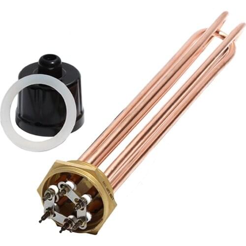 2 Inch/DN50 8mm Dia Copper Tube and Thread Water Heater 110V/220V/380V 3KW/4.5KW/6KW/9KW/12KW Tubular Electric Heating Part