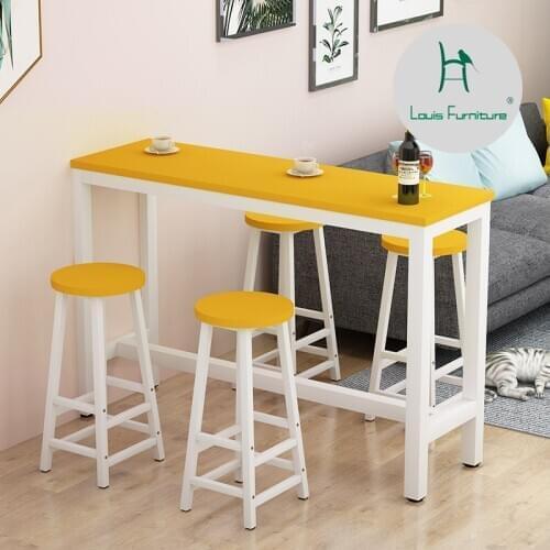 Louis Fashion Bar Tables Simple Household Table Living Room Long Table gao jiao zhuo Modern Milk Tea Coffee Table Narrow