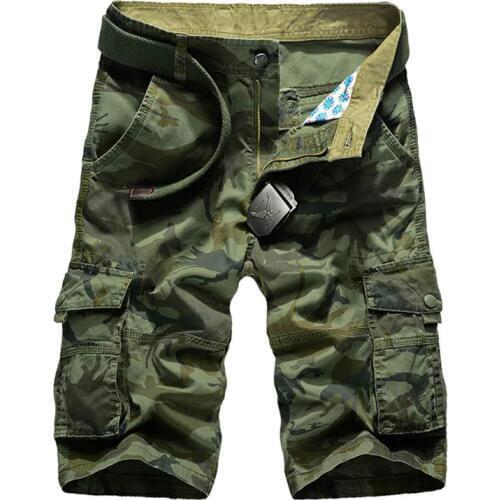 Cargo Shorts Men 2020 Casual Summer Camo Shorts Male Loose Work Breeches Many Pockets Military Short Pants Camouflage Shorts Men