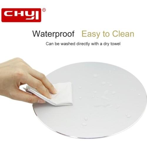CHYI Aluminum Alloy Non-Slip Gaming Mouse Pad Mat Double Sided Accurate Control Mousepad for PC Round Mouse Pads