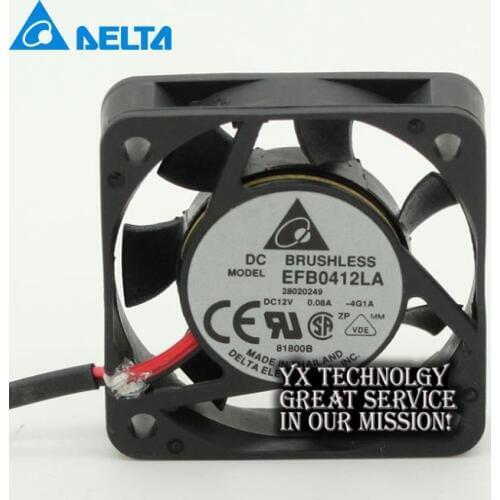 Delta New EFB0412LA 4CM 40mm 4010 12V 0.08A ball silent cooling fan for 40*40*10mm