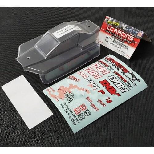 Original LC RACING 1/14 BUGGY PC shell body L6165 Painted Includes high downforce tail with sticker