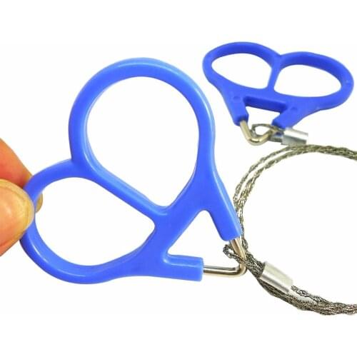 Outdoor Camping Hiking Pocket Saw Wire Travel Emergency Survive Tool Stainless Steel Wire Kits with Finger Handle for Cutting