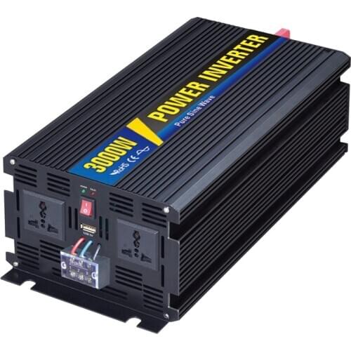 Peak power dual 3000W pure sine wave inverter dc 12V/24V to ac 110V/220V Pure Sine Wave Inverter