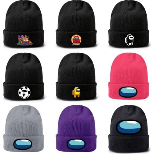40 Among Us Hot Game Knitted hat Cap Model Among Us Game Hip Hop Hat Keep Warm Gift Toys