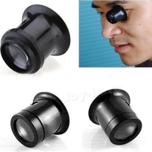 Portable Practical Loupe Watch Jewellery Magnifier Eye Len Eyepiece Watch Repair Kit Tool 10 Times Magnifying Glass Eye Mask