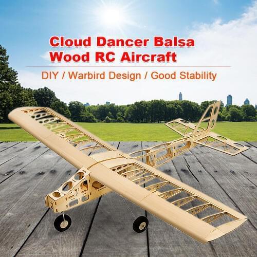 T2501 EP Training Plane Balsa Wood 1.3m Wingspan Biplane RC Airplane Toy KIT Aircraft for Kids
