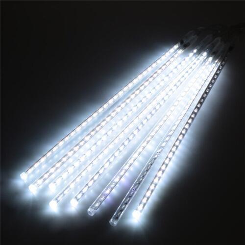 50CM Outdoor White Meteor Shower Rain Tube LED Christmas Light Wedding Party Garden Xmas String Light Holiday Lighting